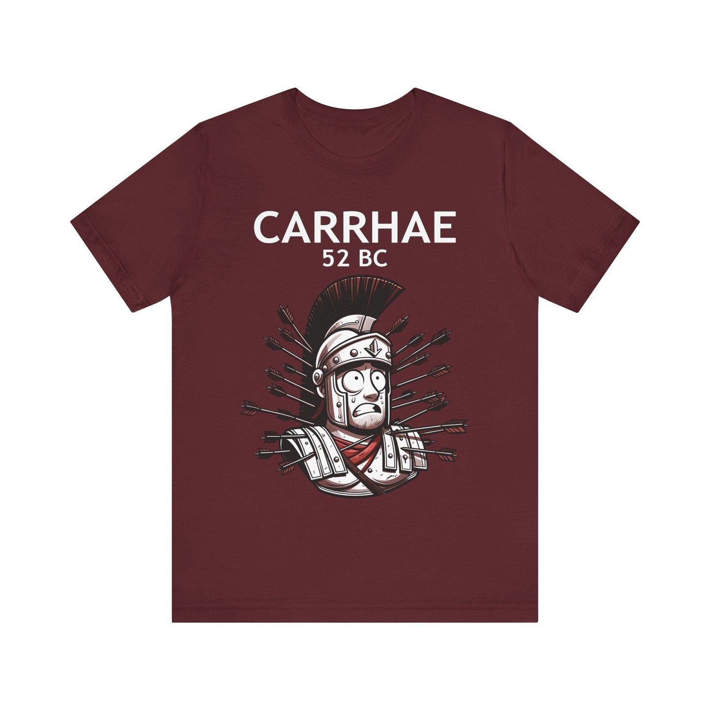 Maroon / S Crassus at Carrhae - Funny Roman History T-Shirt