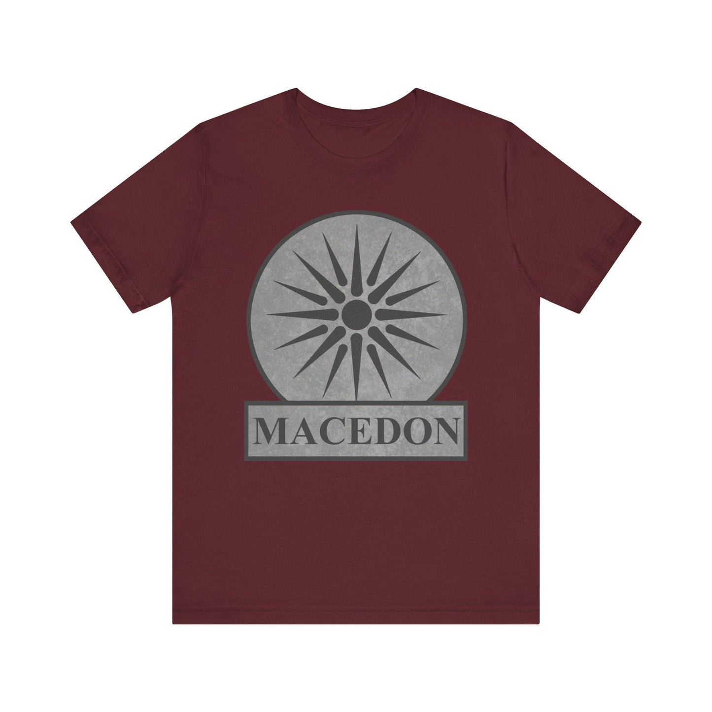 Maroon / S Macedon Symbol of Ancient Macedonia T-Shirt