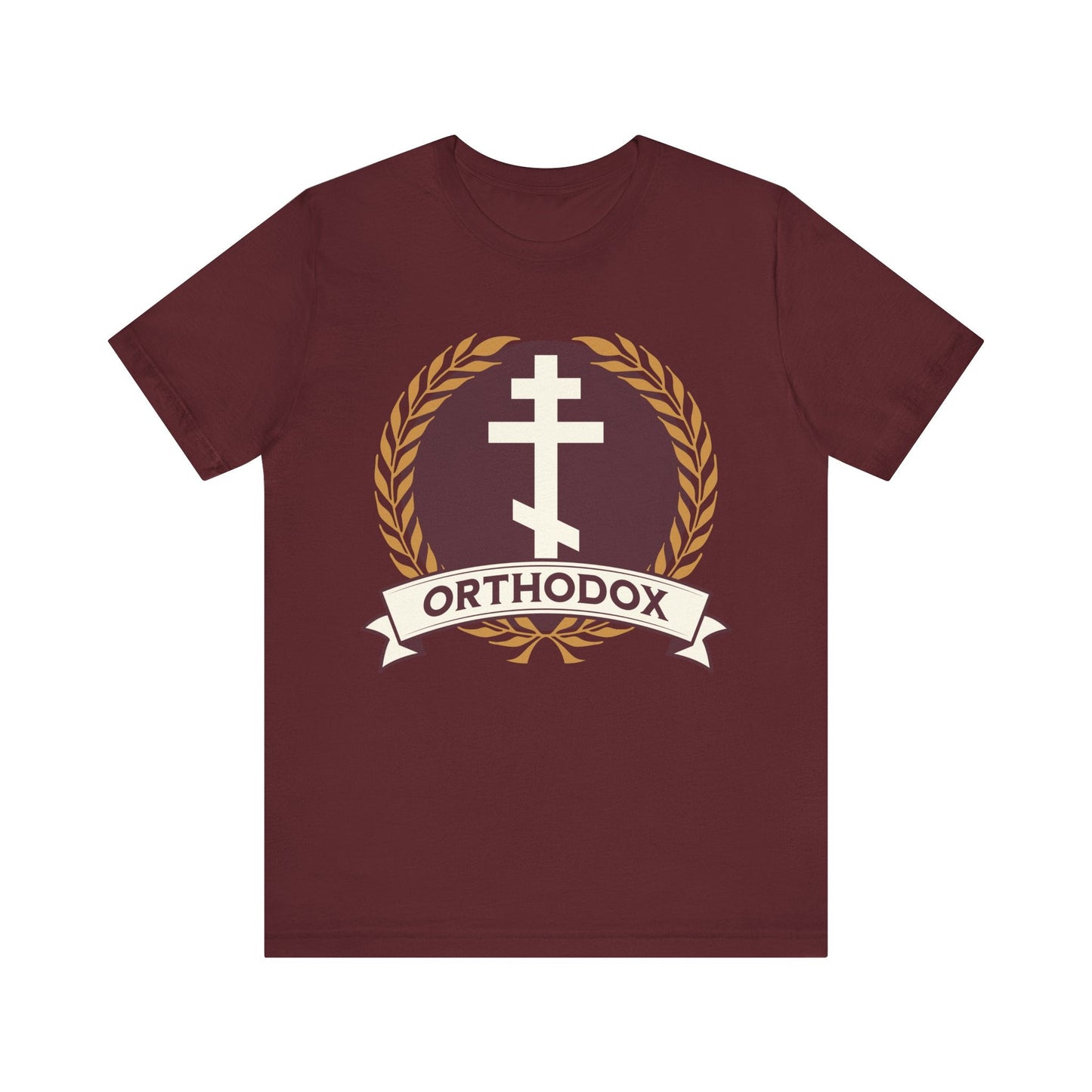 Maroon / S Orthodox Cross - Eastern Orthodoxy T-Shirt