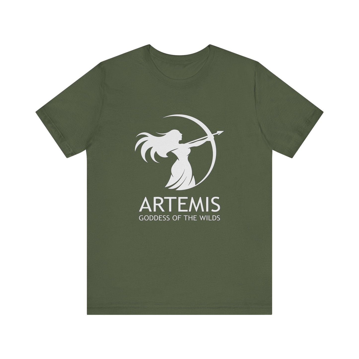 Military Green / S Artemis Goddess of the Wilds - Greek Mythology T-Shirt