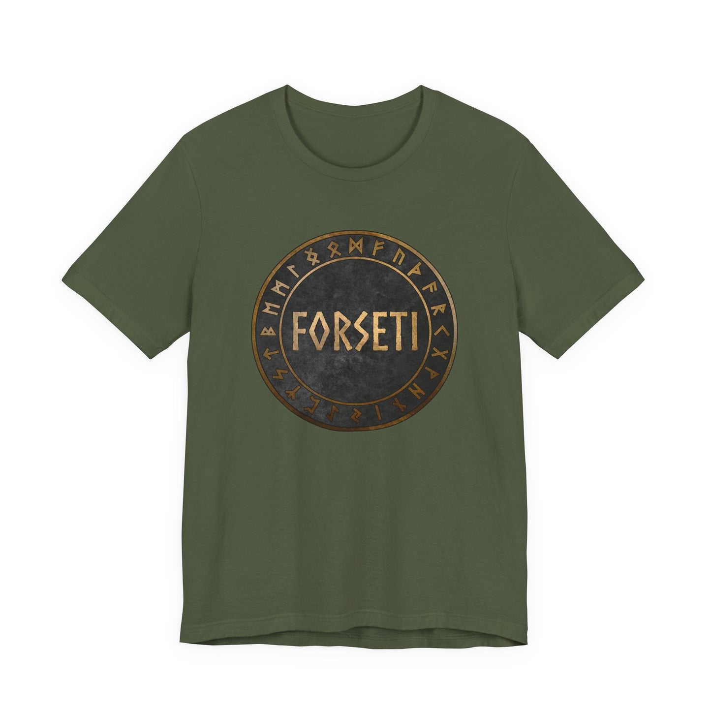 Military Green / S Forseti Norse God T-Shirt