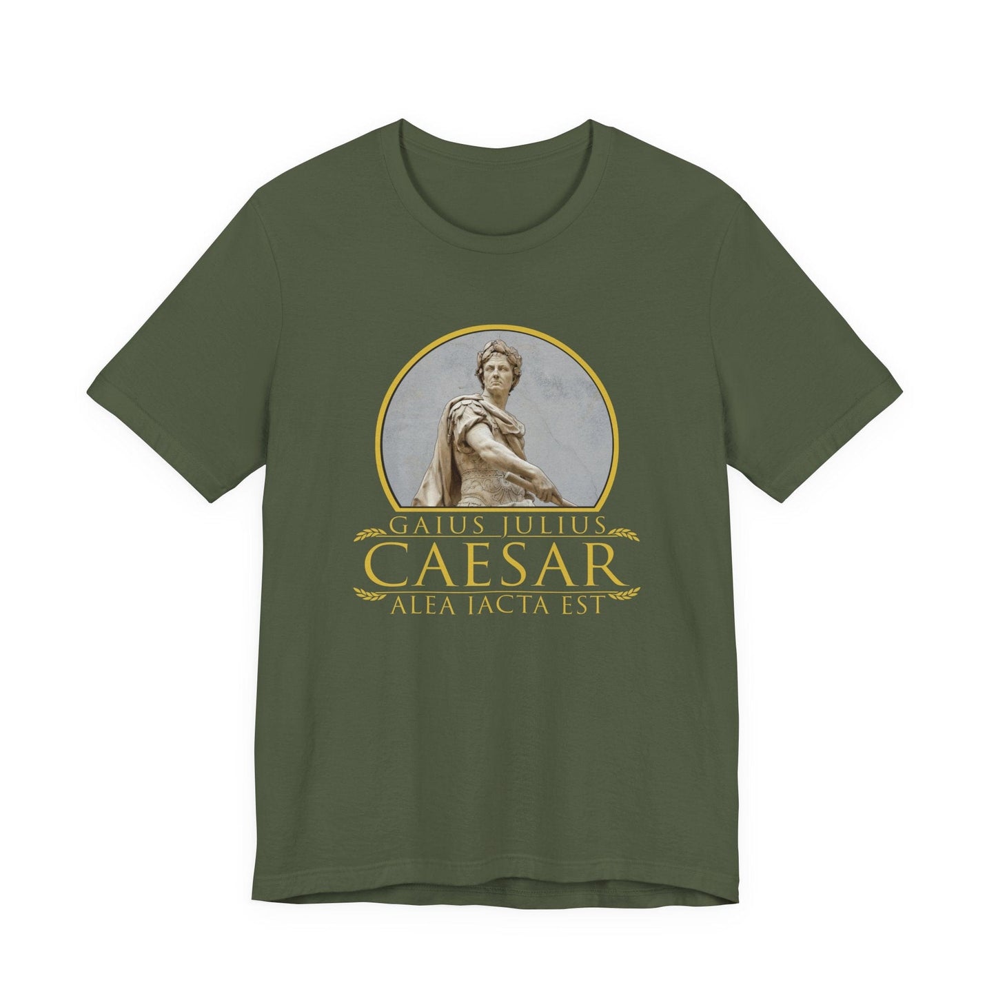 Military Green / S Julius Caesar Quote Alea Iacta Est - The Die is Cast T-Shirt