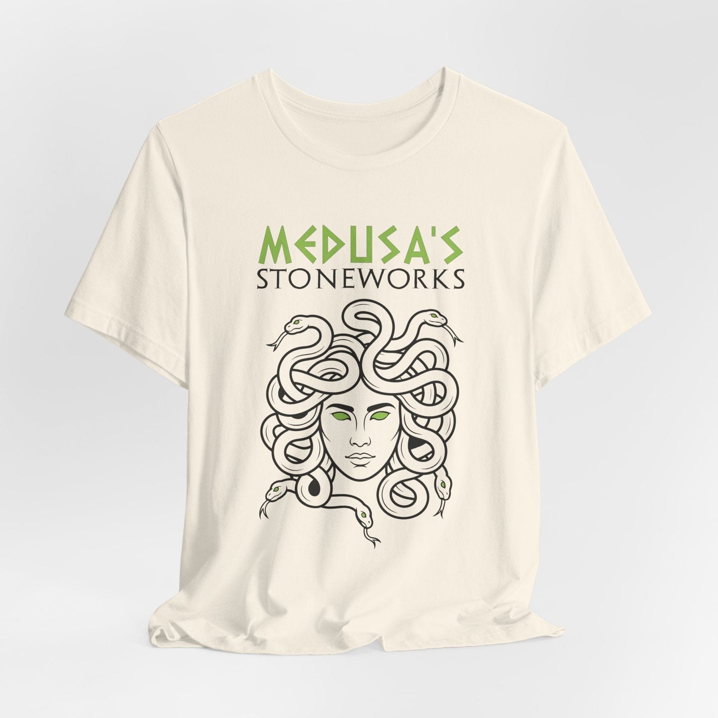 Natural / S Medusa's Stoneworks - Funny Greek Mythology T-Shirt
