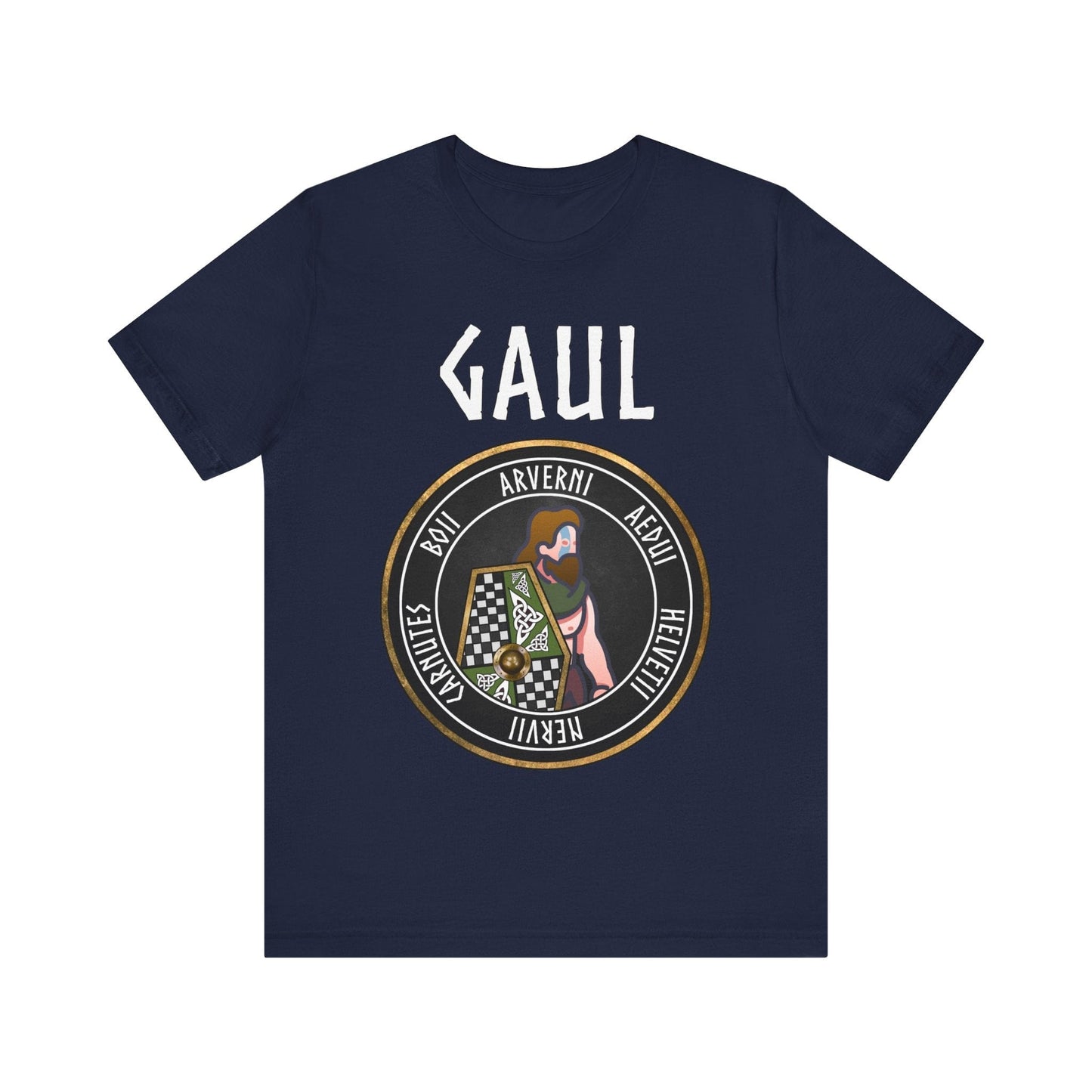 Navy / S Ancient Gallic Warrior - Tribes of Ancient Gaul T-Shirt