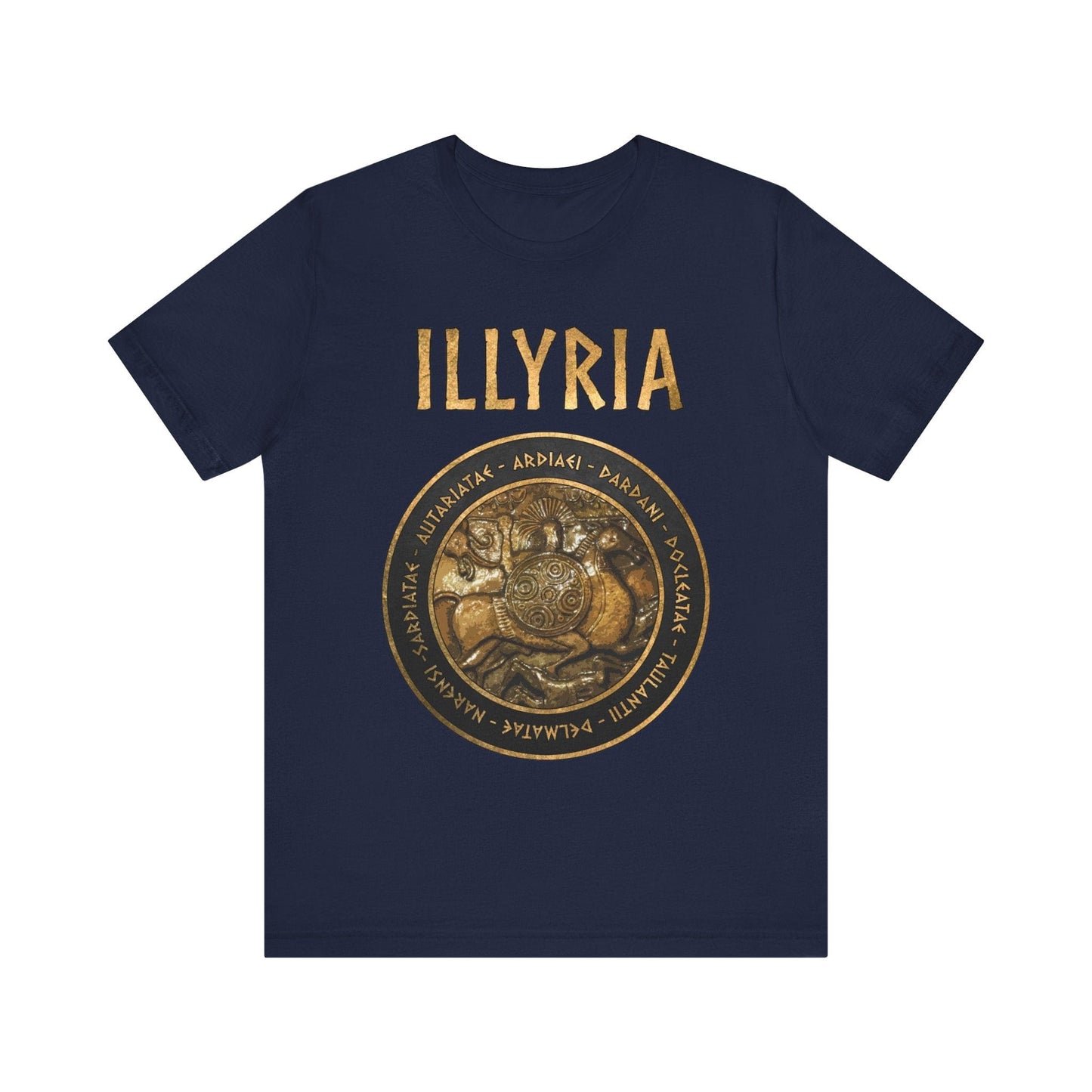 Navy / S Illyria Ancient Illyrian Tribes T-Shirt