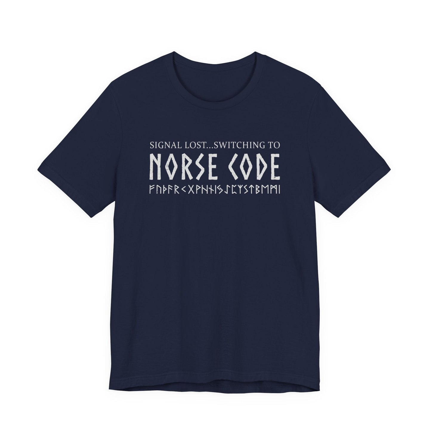 Navy / S Norse Code Pun T-Shirt