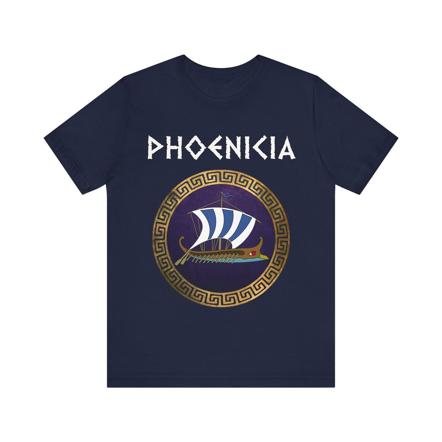 Navy / S Phoenicia Ancient Phoenician Ship T-Shirt