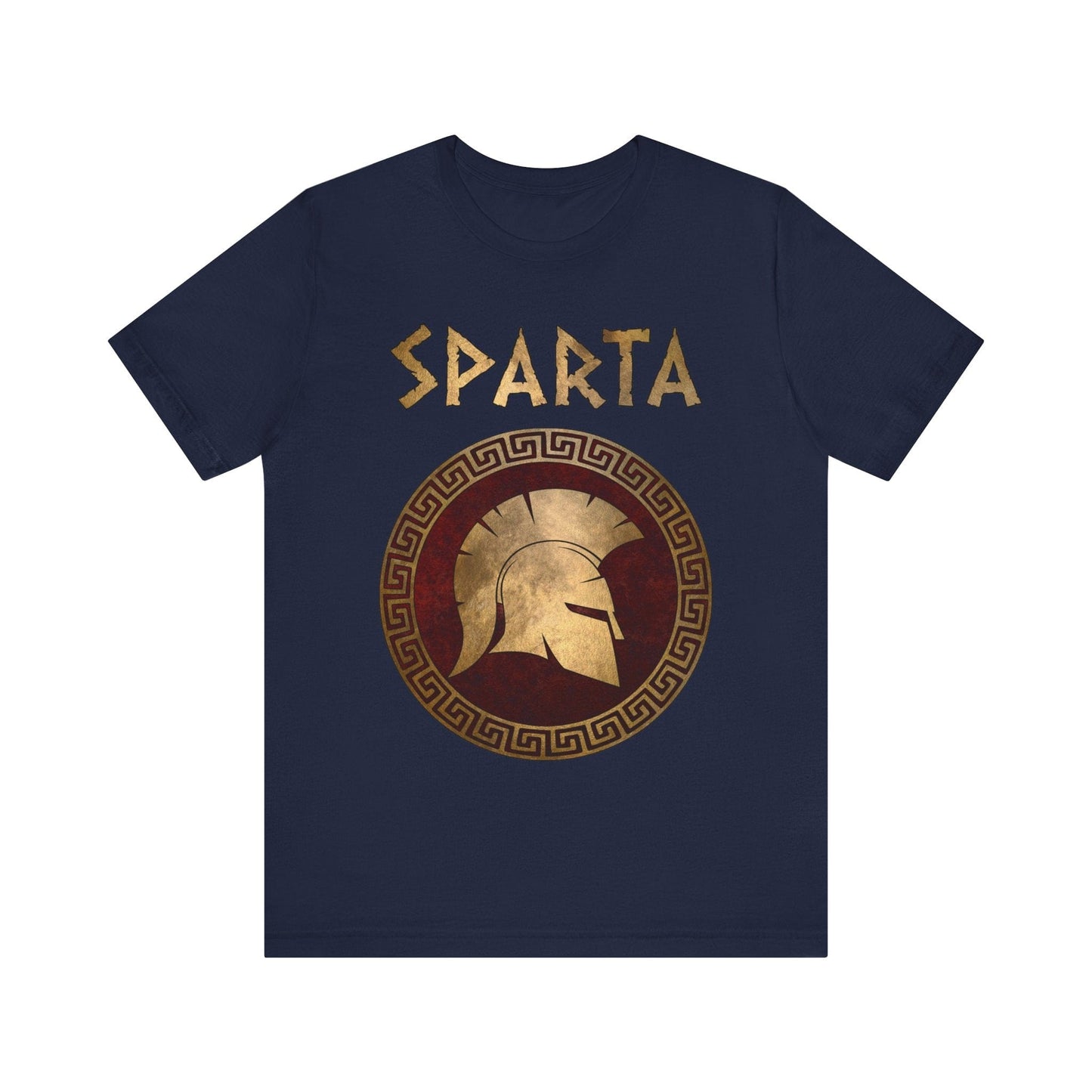Navy / S Sparta - Corinthian Helmet Symbol - Lacedaemonian Spartans T-shirt