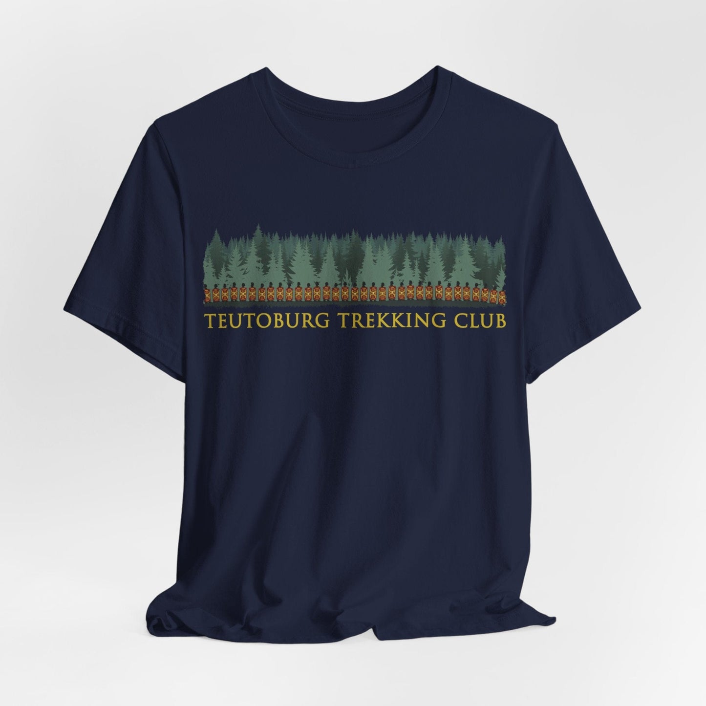 Navy / S Teutoburg Trekking Club - Funny Roman History T-Shirt