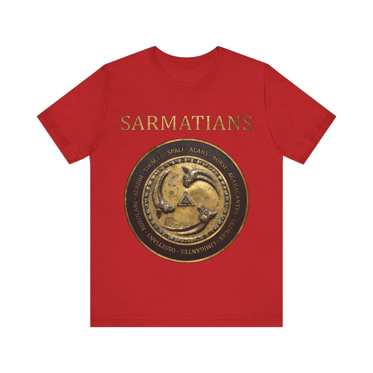 Red / S Ancient Sarmatian Tribes T-Shirt