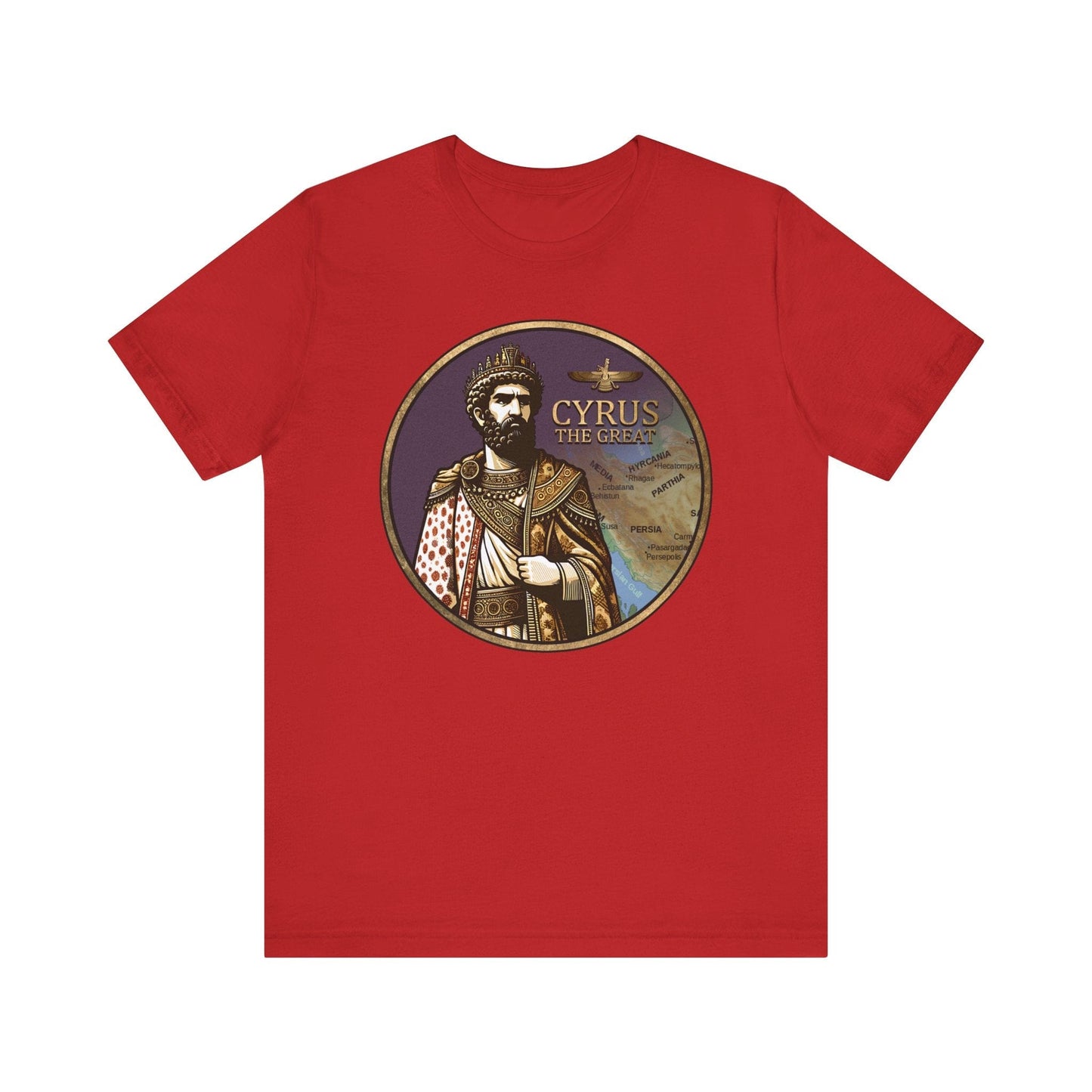 Red / S Cyrus the Great - Achaemenid Persia T-Shirt