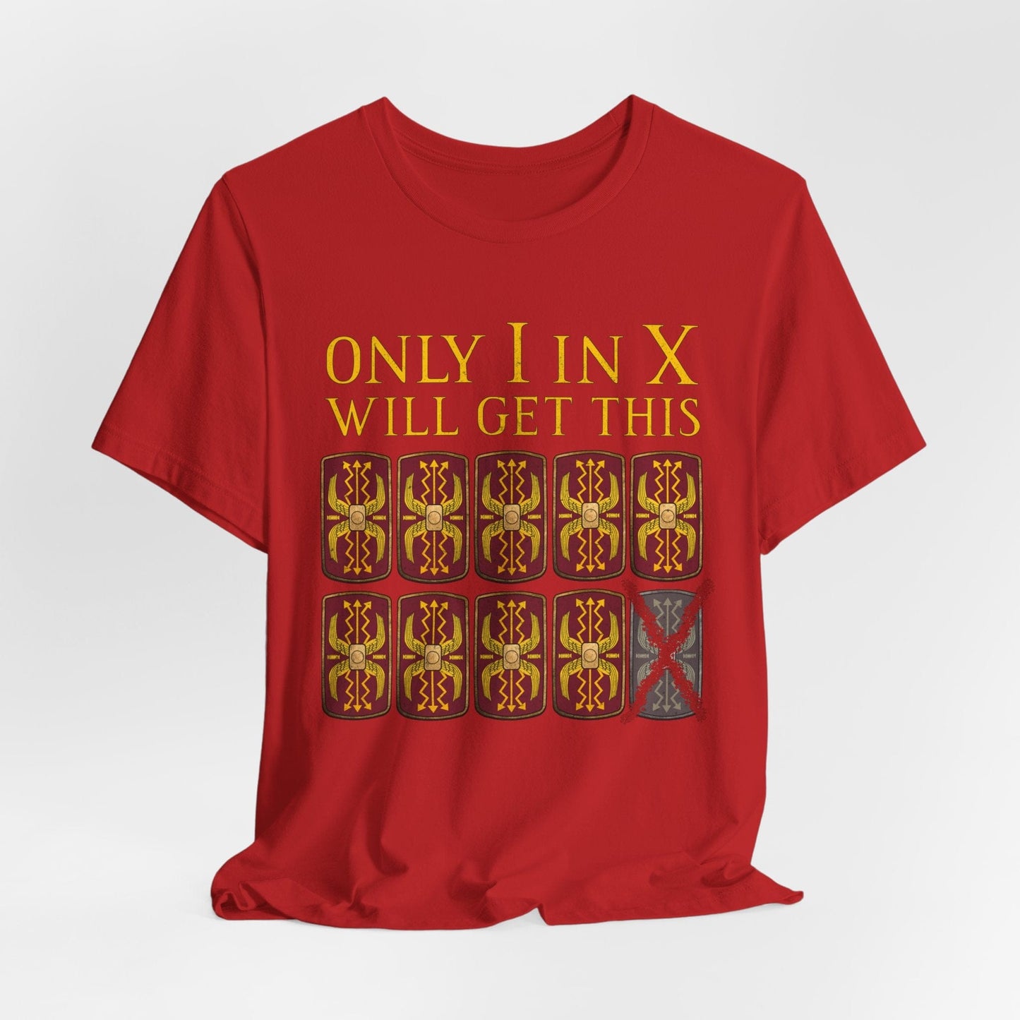 Red / S Decimation Pun - Funny Roman Legions T-Shirt
