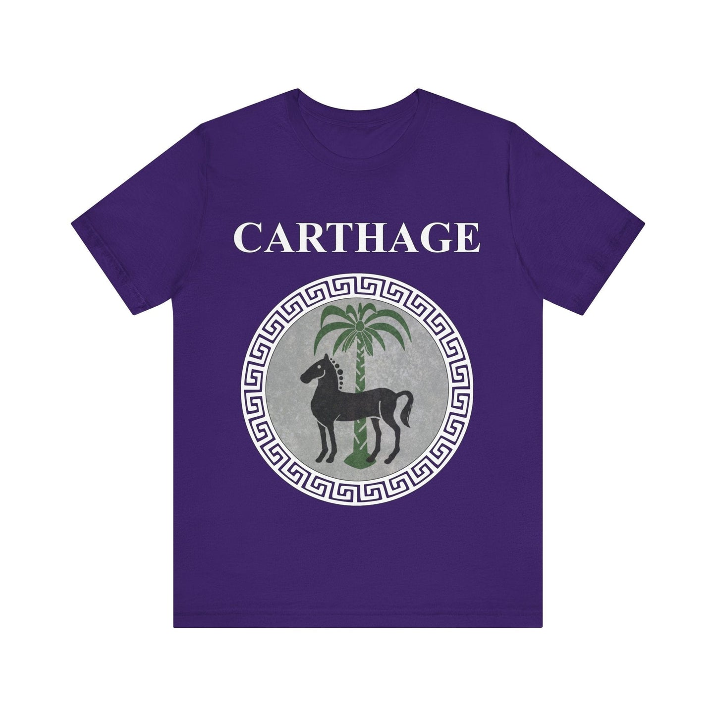 Team Purple / S Carthage Ancient Symbol of Qart-Hadasht Shield T-shirt