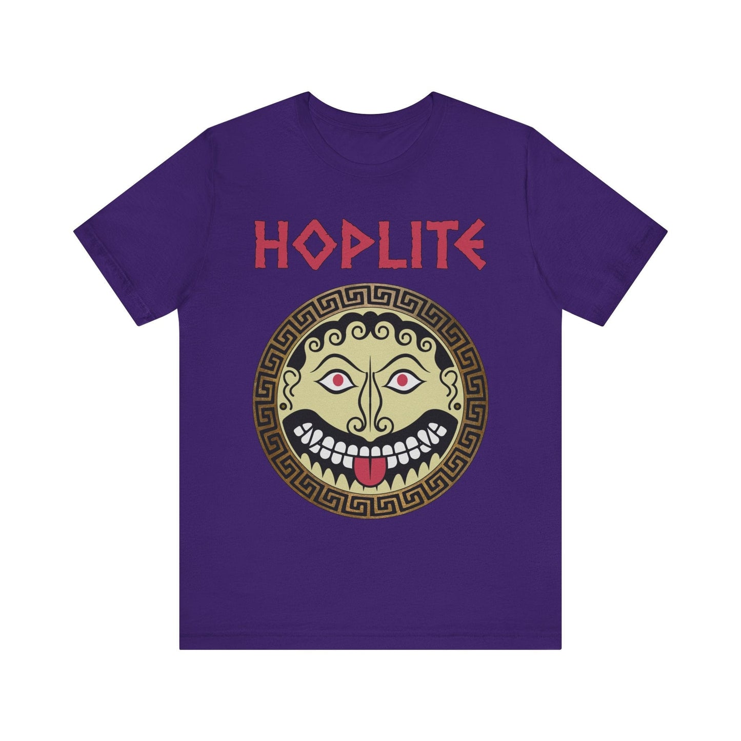 Team Purple / S Greek Hoplite Gorgon Shield T-Shirt