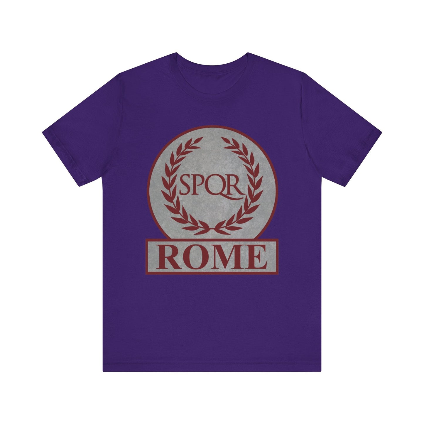 Team Purple / S Rome Ancient Roman SPQR Symbol T-shirt