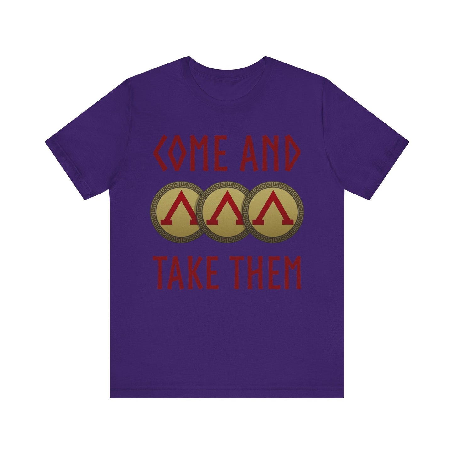 Team Purple / S Sparta Molon Labe Come and Take Them Phalanx T-shirt