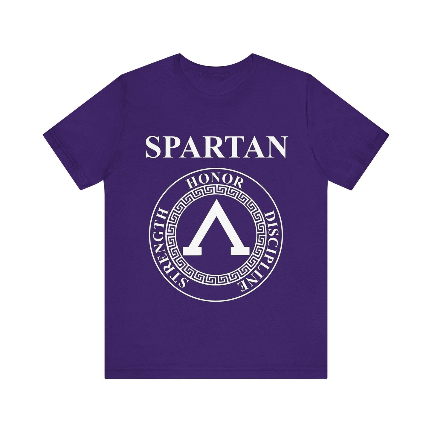 Team Purple / S Spartan Warrior Virtues of Sparta Lambda T-shirt