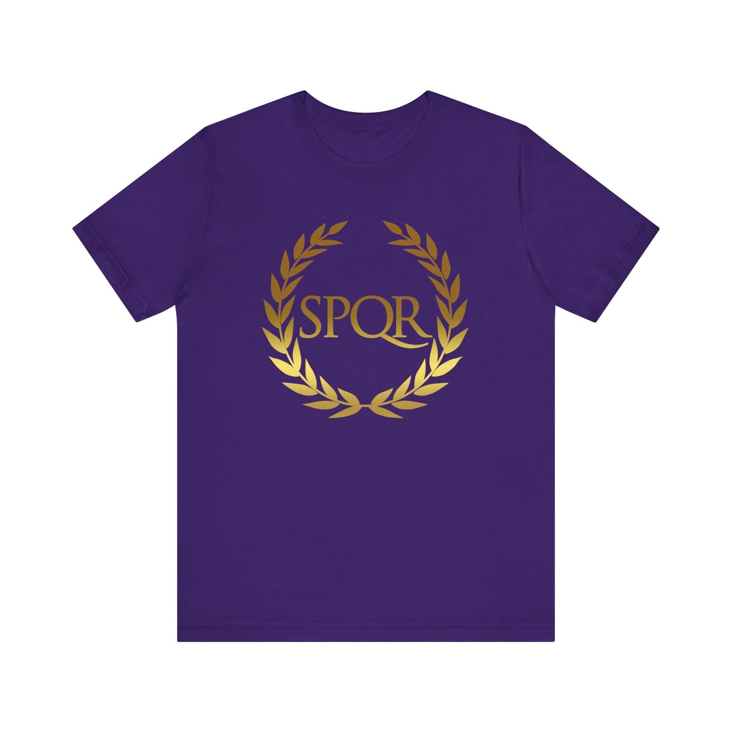 Team Purple / S SPQR Ancient Rome Symbol T-shirt
