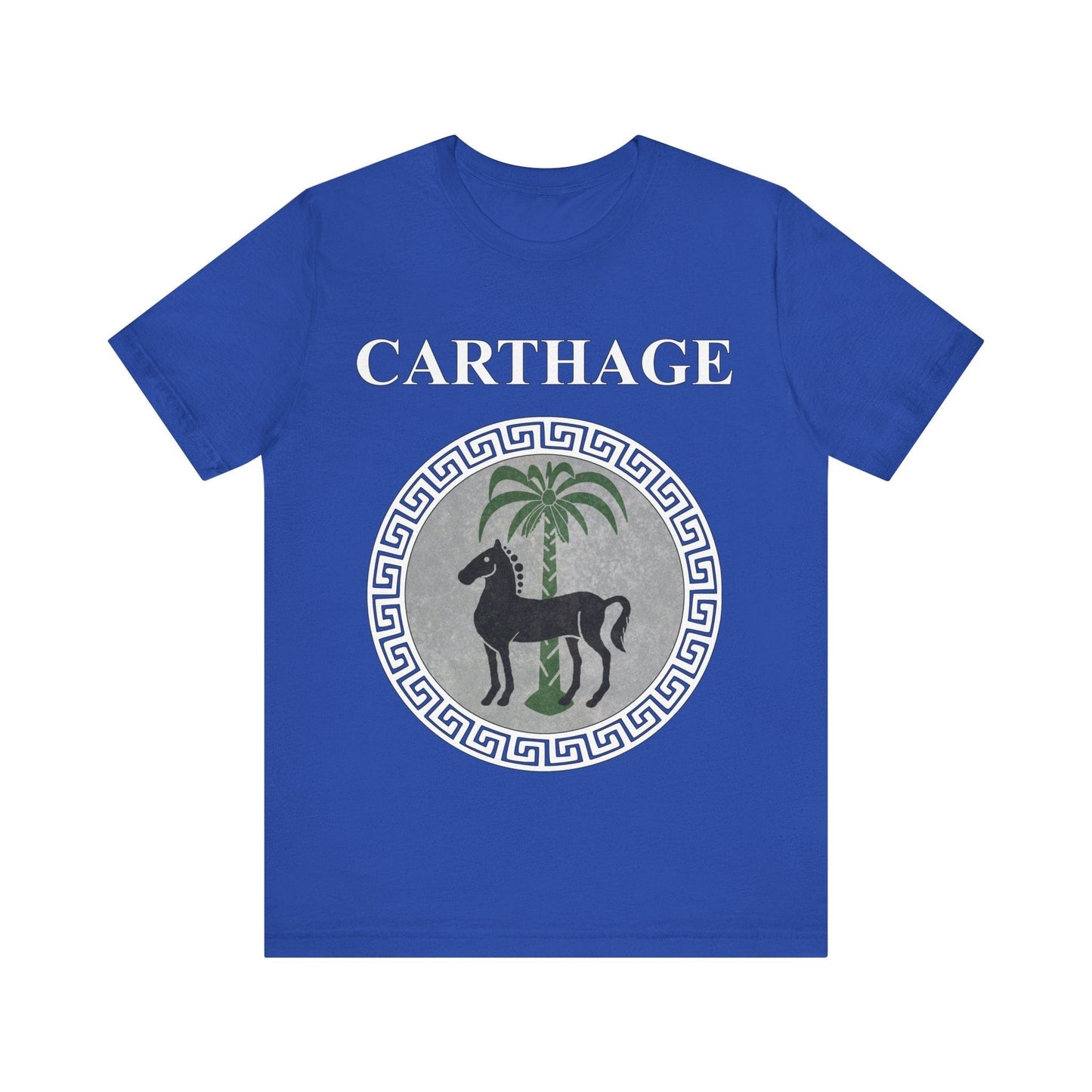 True Royal / S Carthage Ancient Symbol of Qart-Hadasht Shield T-shirt