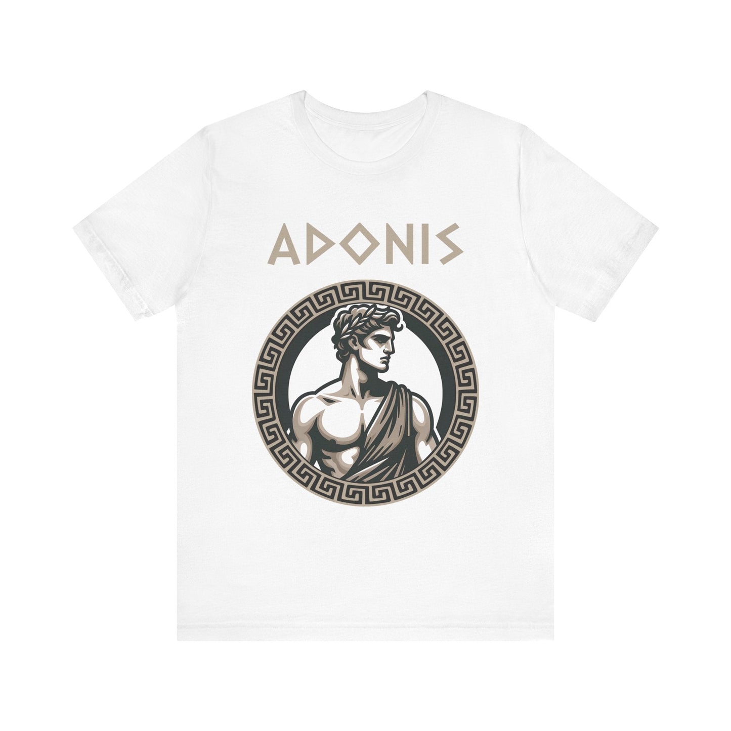 White / S Adonis Greek God T-Shirt