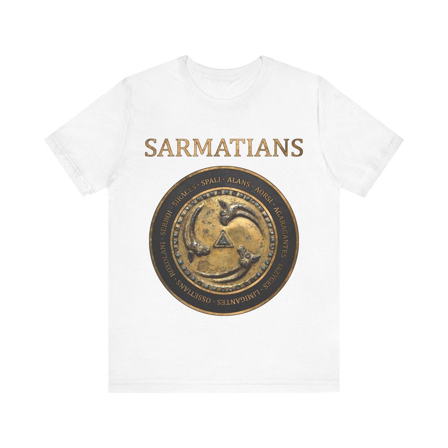 White / S Ancient Sarmatian Tribes T-Shirt