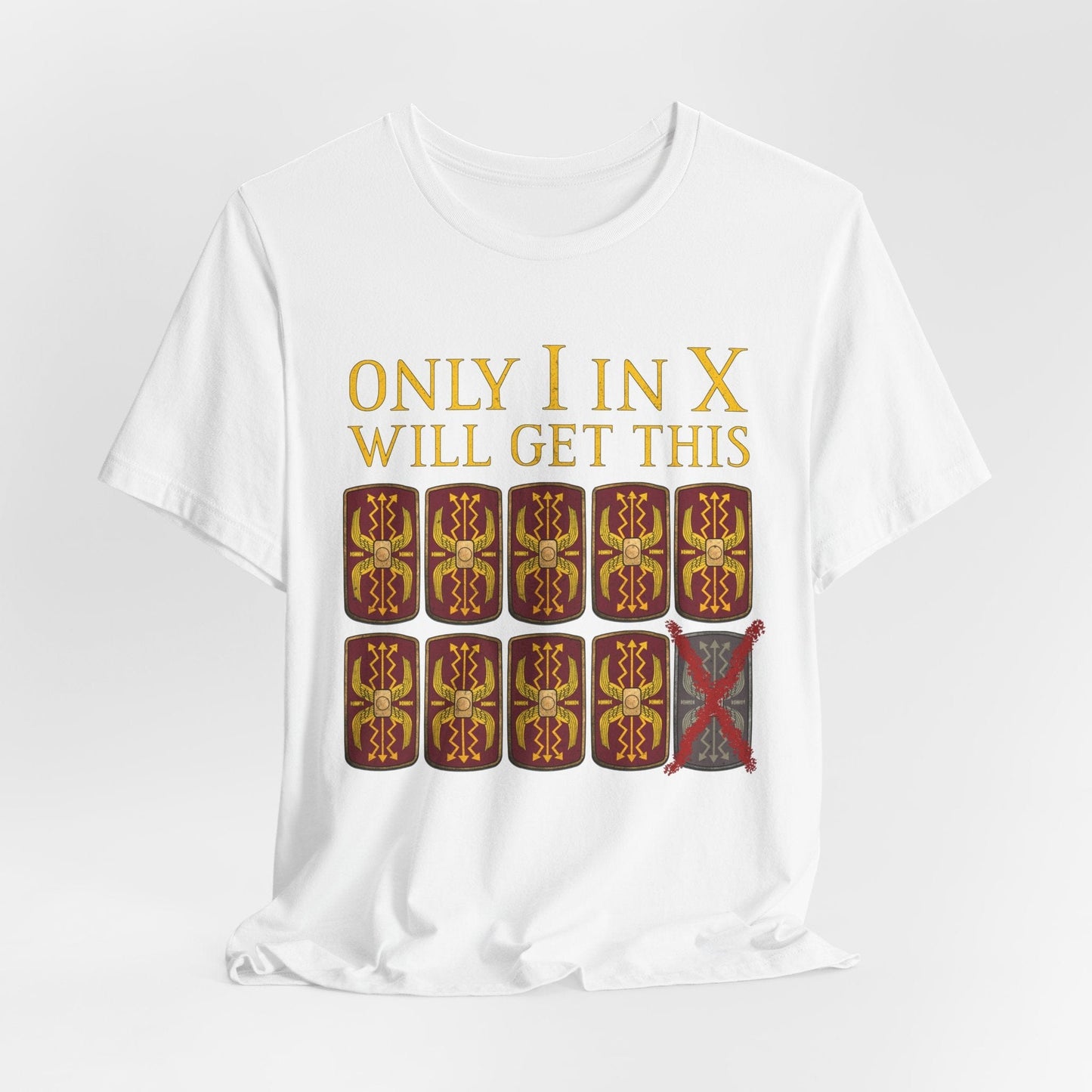 White / S Decimation Pun - Funny Roman Legions T-Shirt