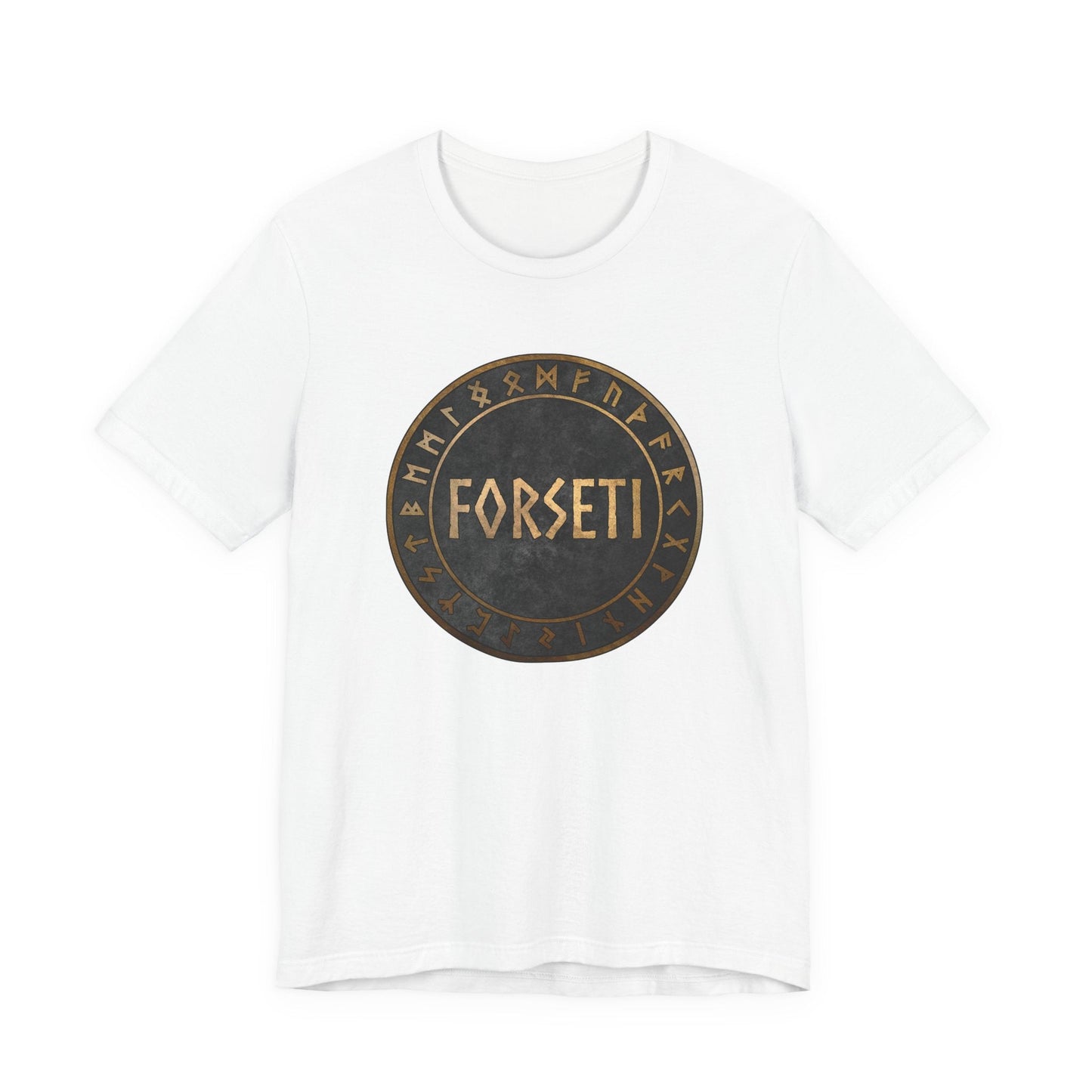 White / S Forseti Norse God T-Shirt