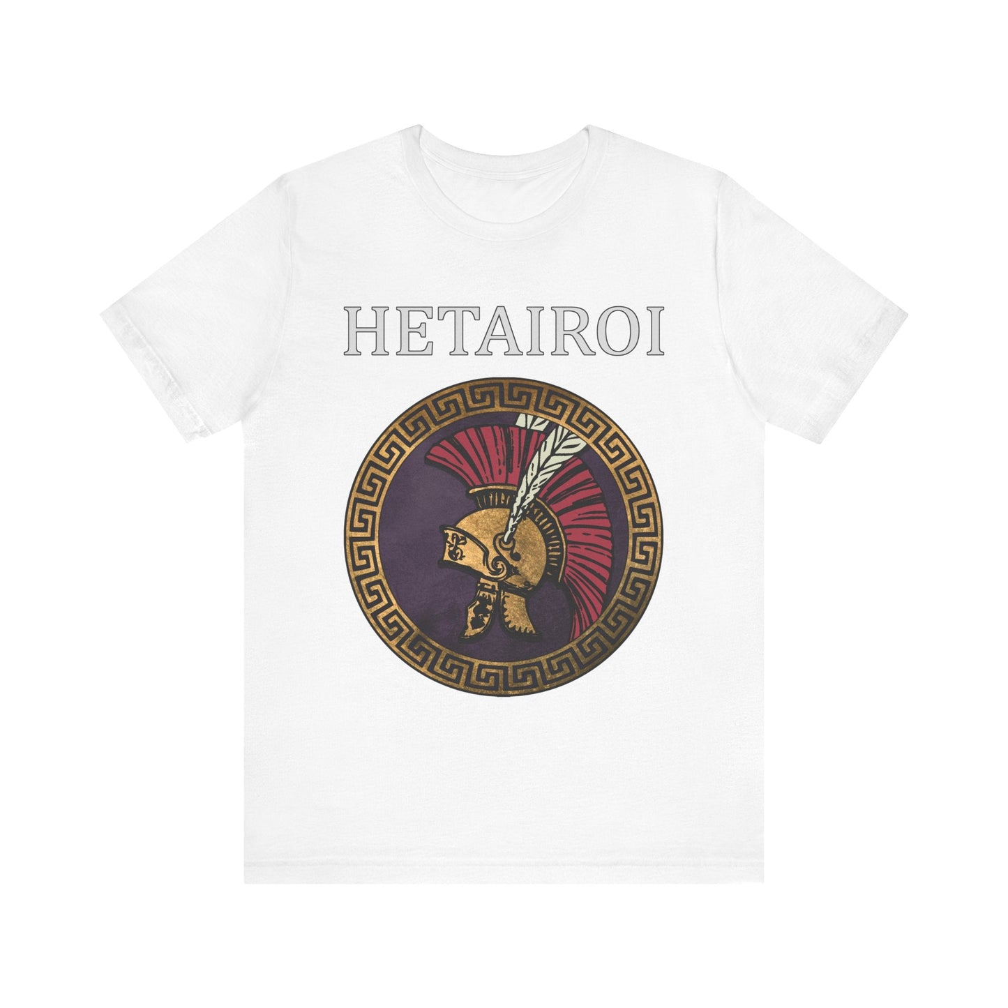 White / S Hetairoi Companion Cavalry T-Shirt