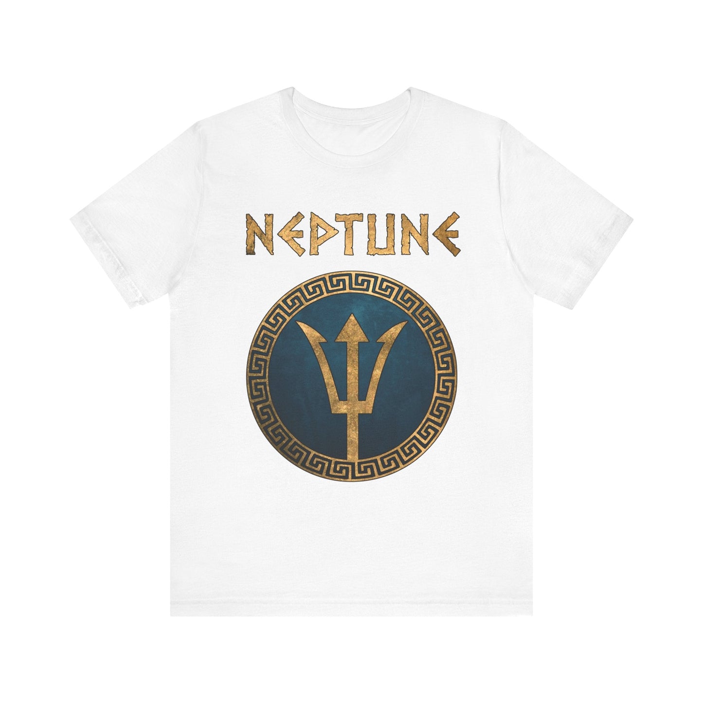 White / S Neptune Roman God of the Sea T-Shirt