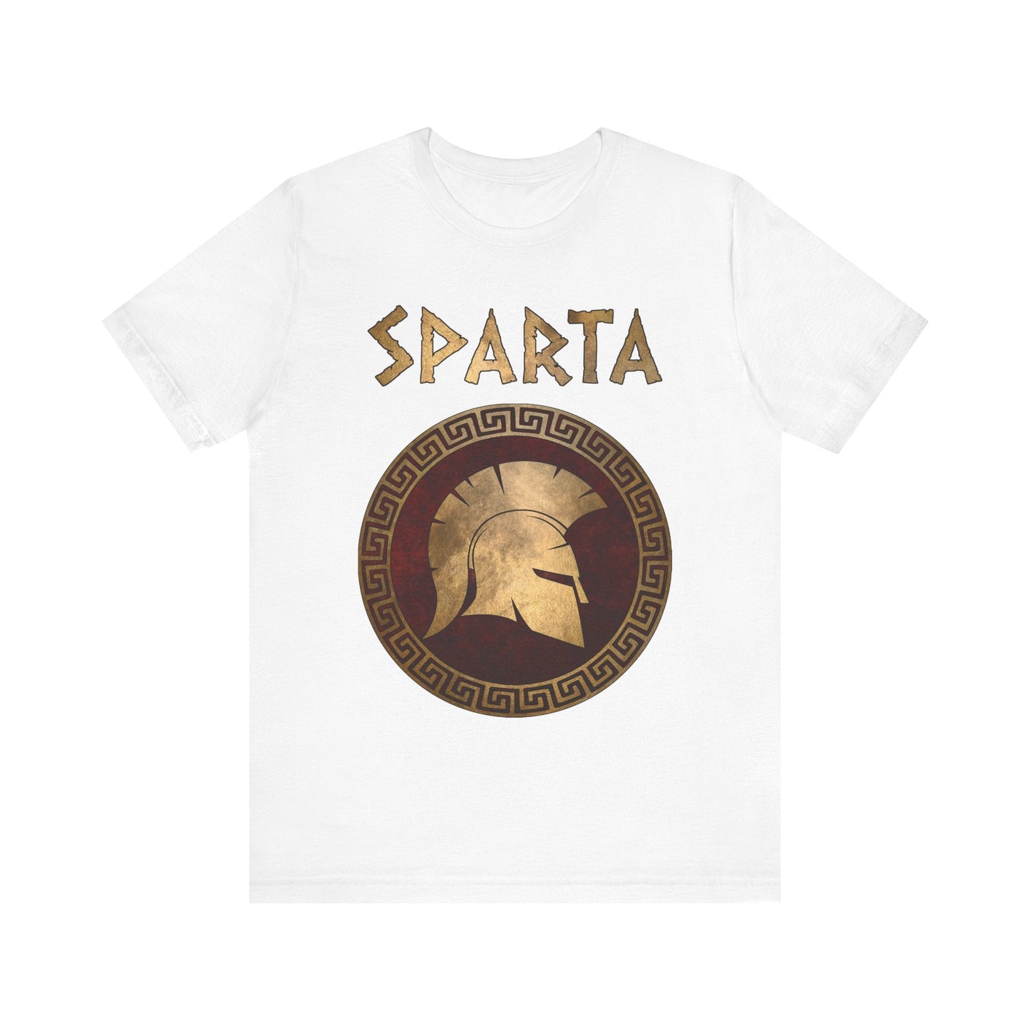 White / S Sparta - Corinthian Helmet Symbol - Lacedaemonian Spartans T-shirt