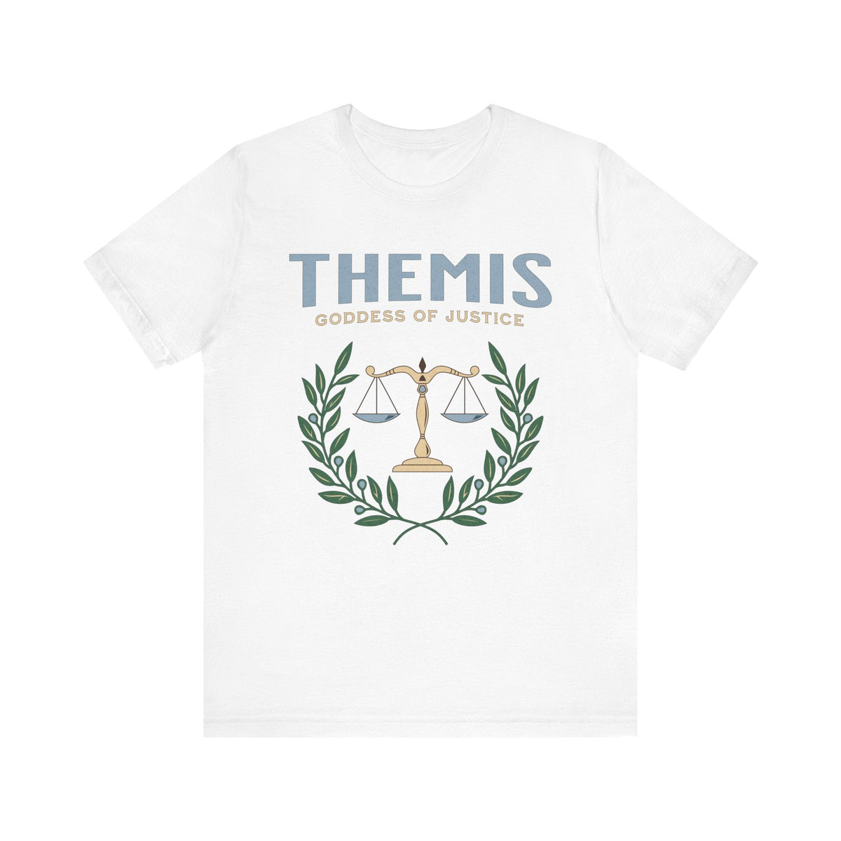 White / S Themis Greek Goddess of Justice - Ancient Greek Mythology T-shirt