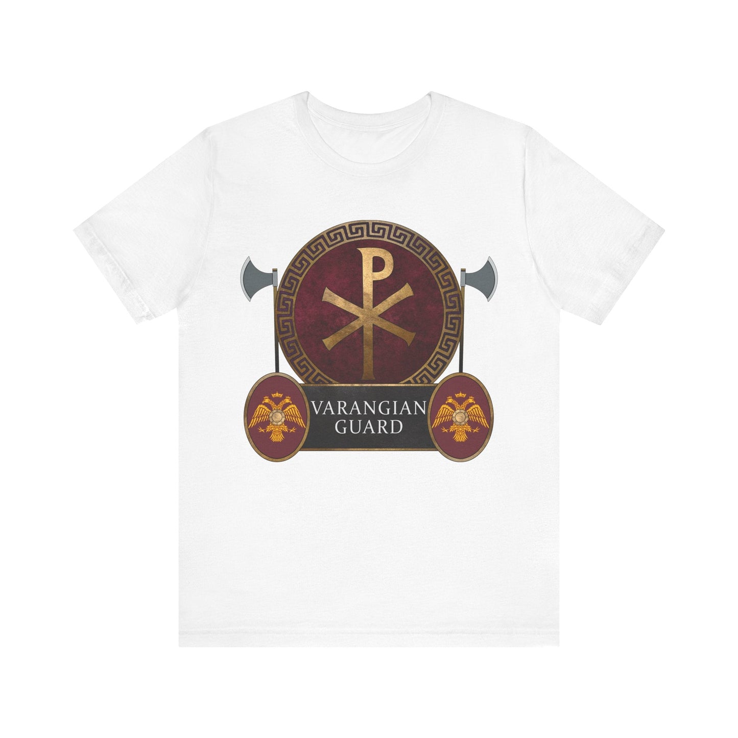 White / S Varangian Guard - Byzantine Army T-Shirt