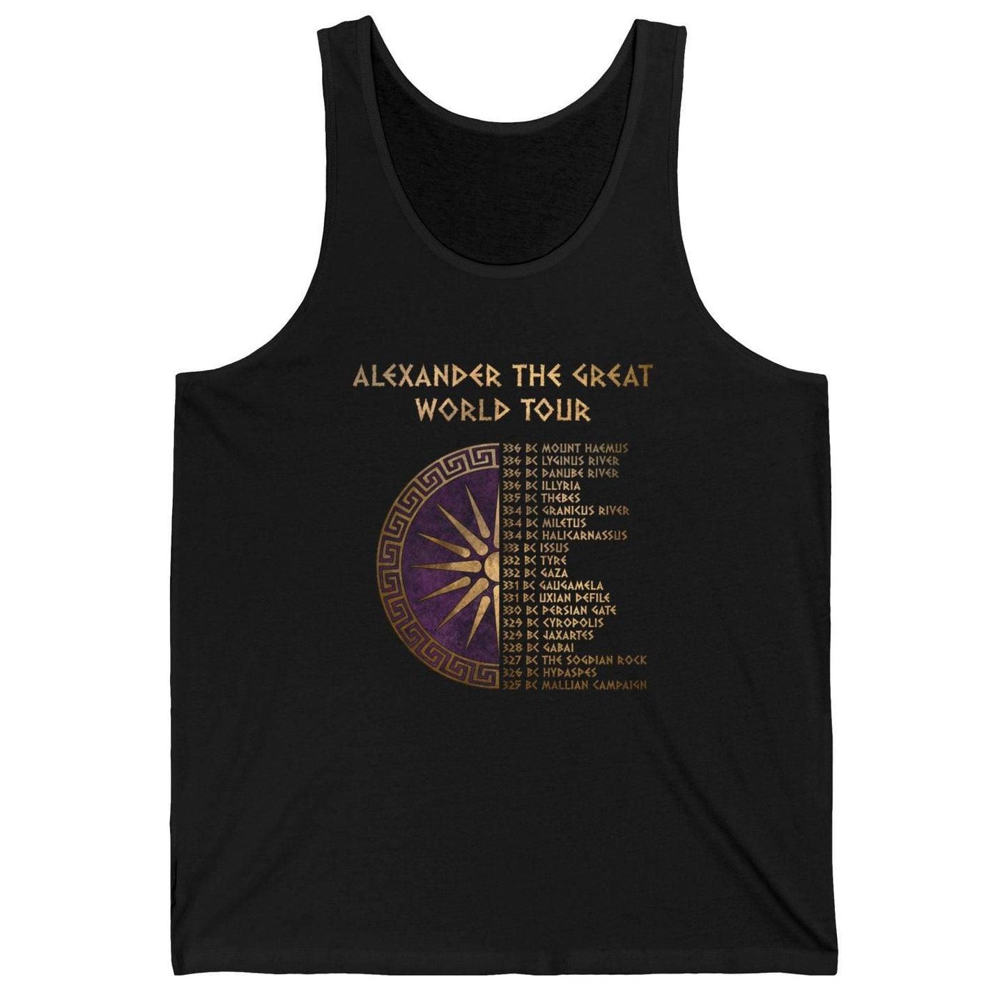 XS / Black Alexander the Great World Tour Tank Top