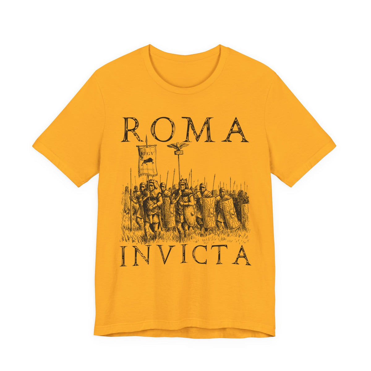 Gold / S Roma Invicta Legion March T-Shirt