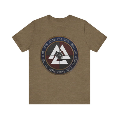 Norse Gods and Goddesses - Viking Shield T-Shirt