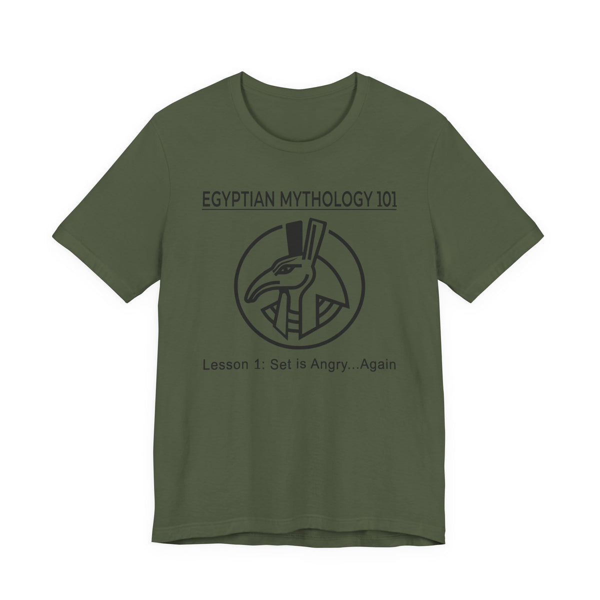 Military Green / S Egyptian Mythology 101 T-Shirt
