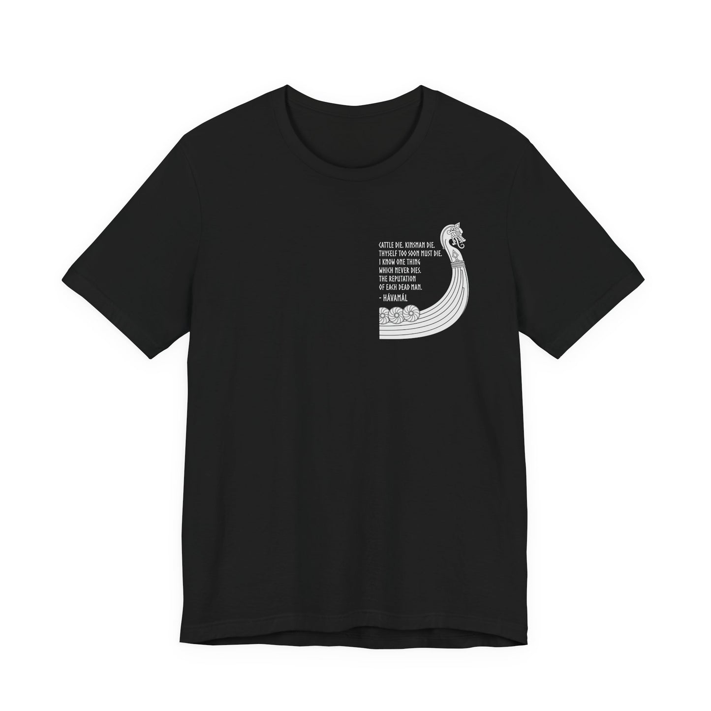 Hávamál Quote Double Sided T-Shirt