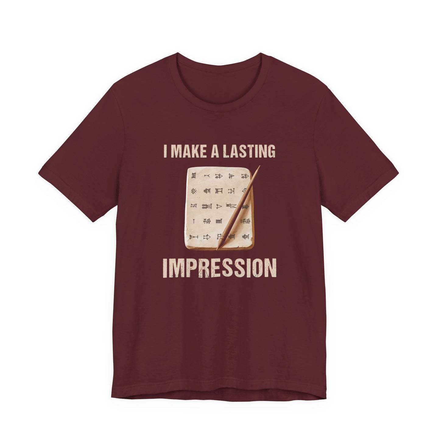 Lasting Impression Cuneiform Pun T-Shirt