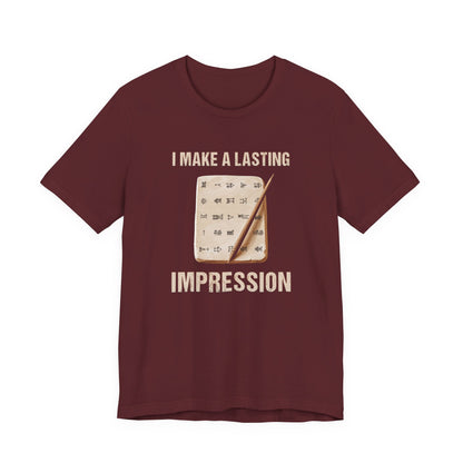 Lasting Impression Cuneiform Pun T-Shirt