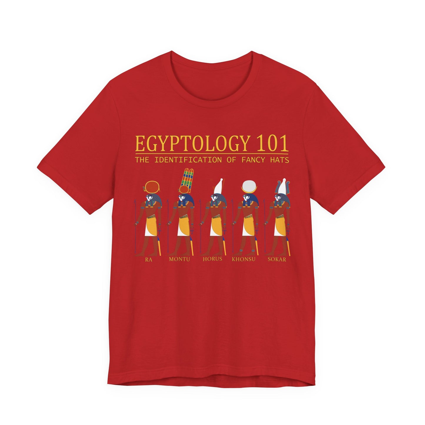 Egyptology 101 Fancy Hats - Funny Egyptian Mythology T-Shirt