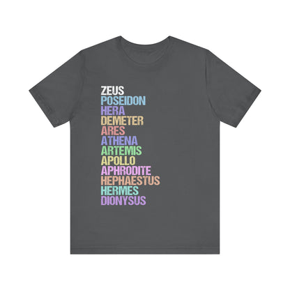The Twelve Olympians - Greek Gods and Goddesses T-Shirt