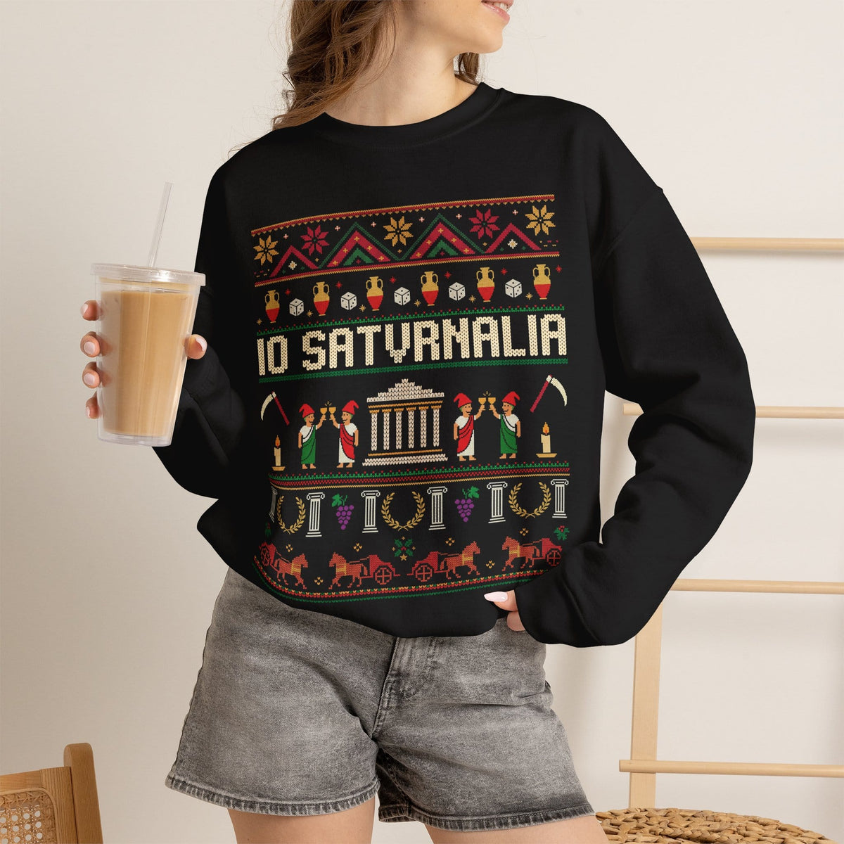 Saturnalia Ugly Christmas Sweatshirt