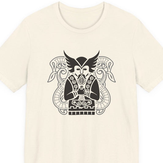 Thor with Mjolnir Norse Mythology T-Shirt