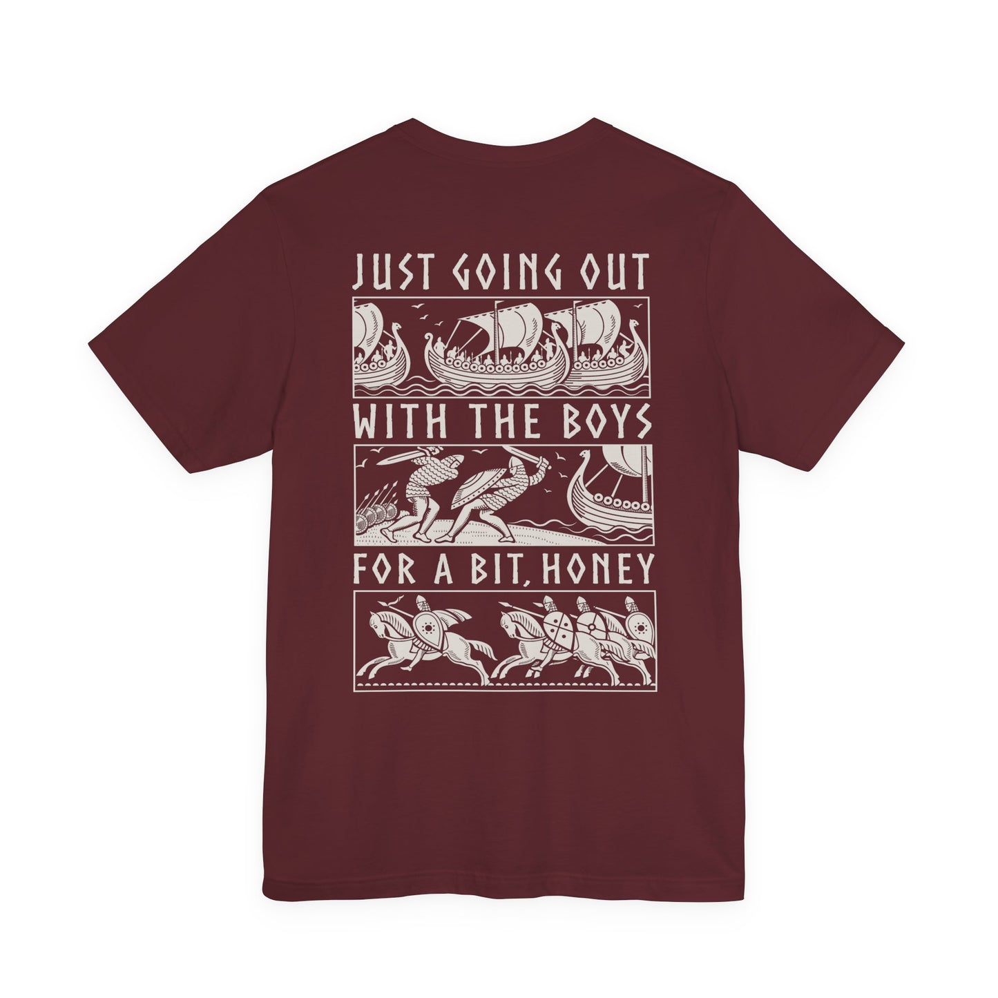 Out With The Boys - Double Sided T-Shirt