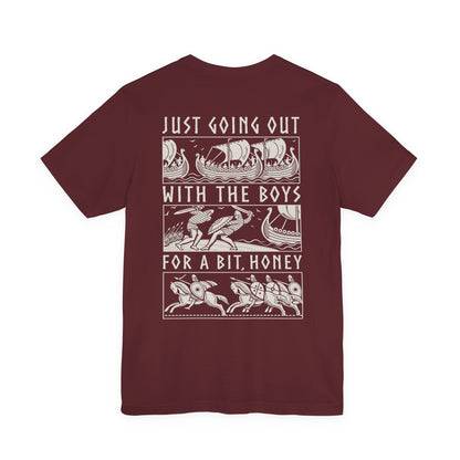 Out With The Boys - Double Sided T-Shirt