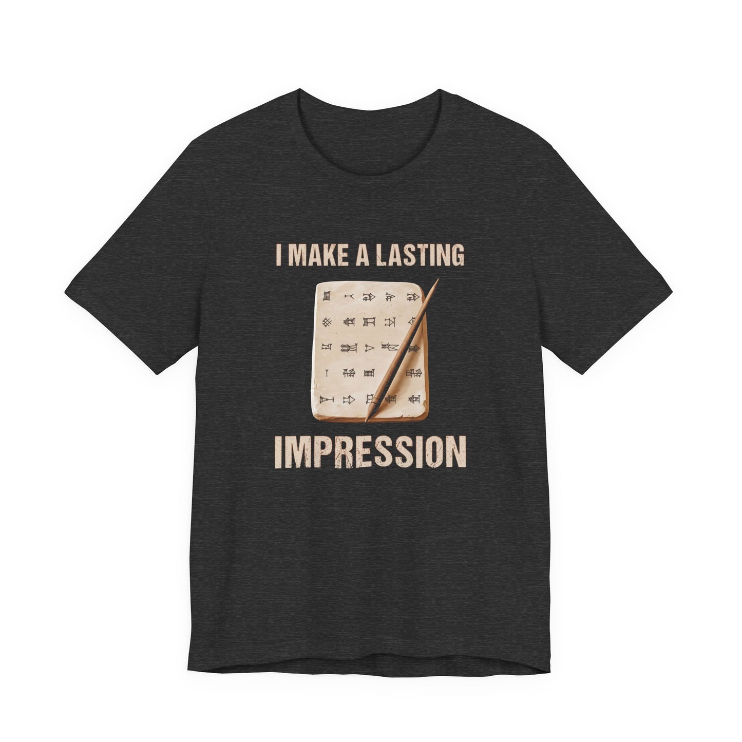 Lasting Impression Cuneiform Pun T-Shirt