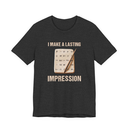 Lasting Impression Cuneiform Pun T-Shirt
