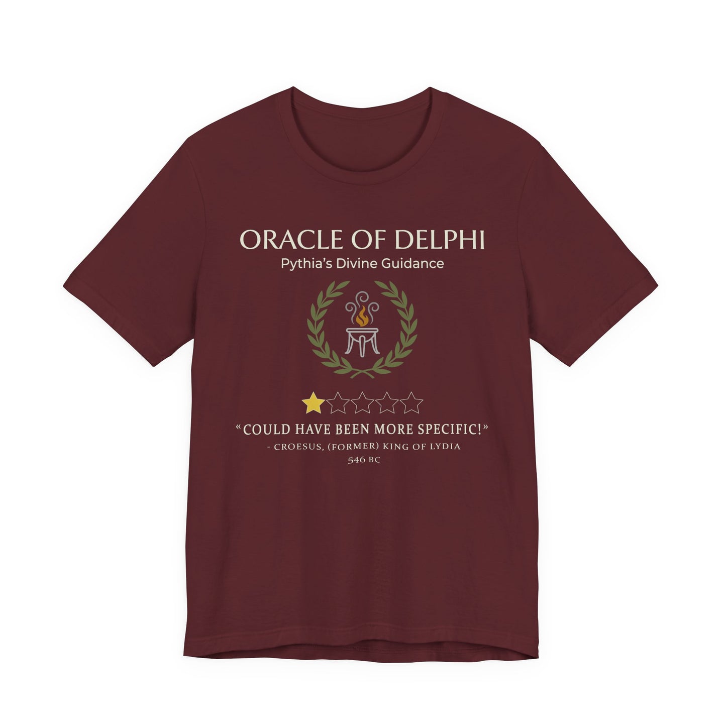 Croesus Oracle of Delphi 1 Star Review T-Shirt