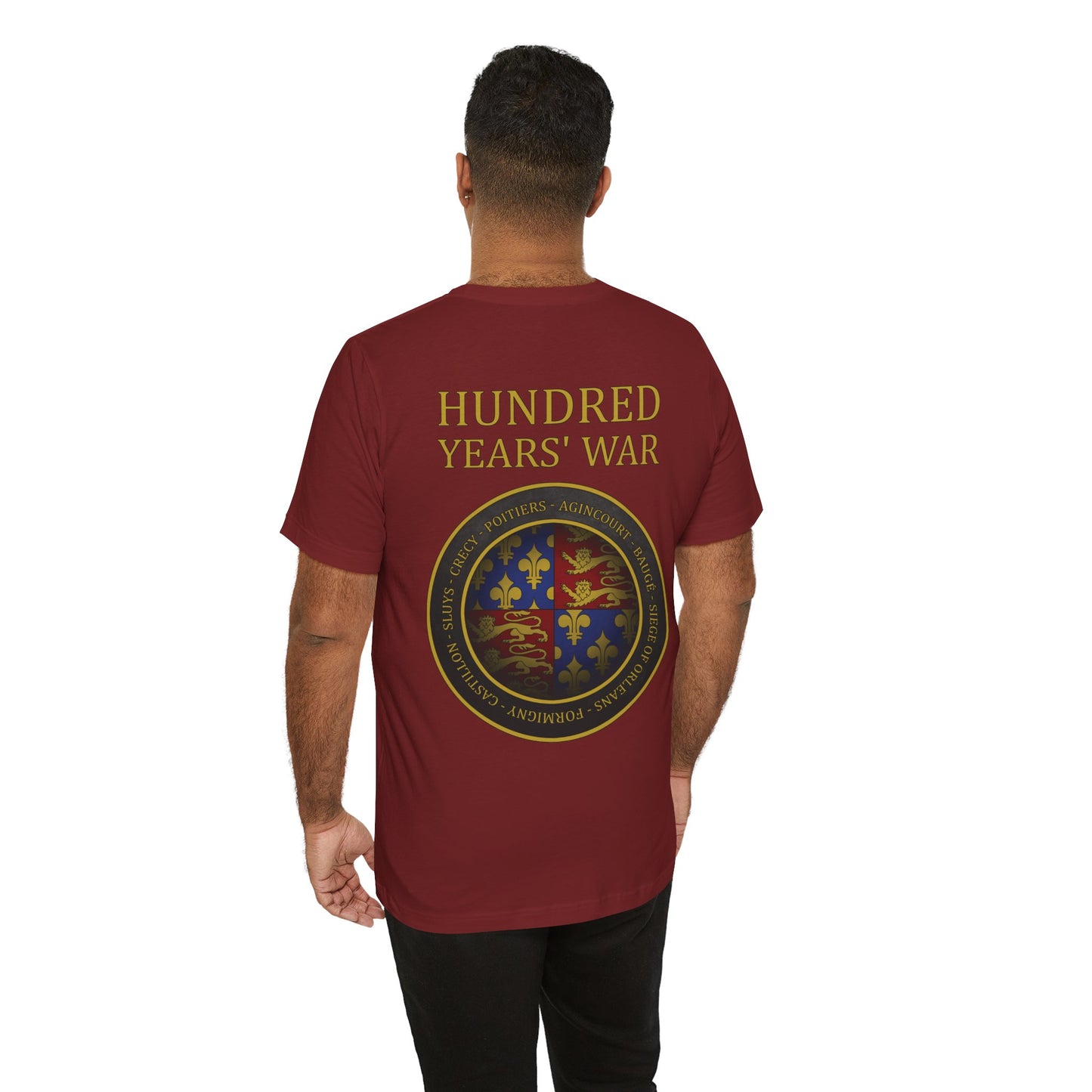 Hundred Years War Battles - Double Sided T-Shirt