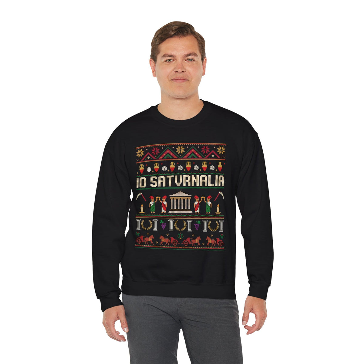 Saturnalia Ugly Christmas Sweatshirt